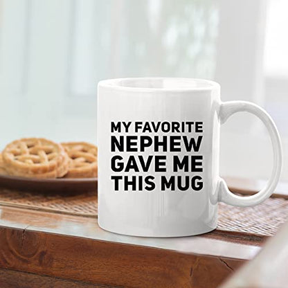 My Favorite Nephew Gave Me This Gift To Uncle | Ceramic Coffee Mug | 11 OZ