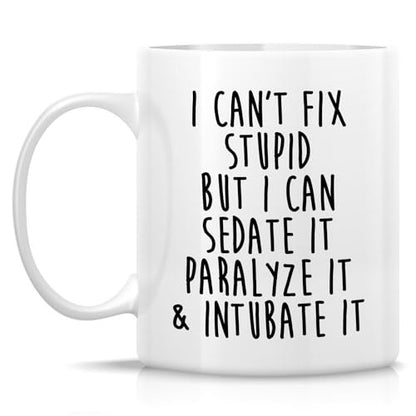 Funny Paramedic or I Can Sedate It Paralyze | Ceramic Coffee Mug | 11 OZ
