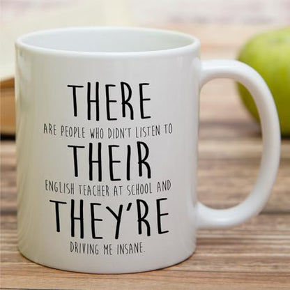 Funny Sarcastic English Teacher Teaching | Ceramic Coffee Mug | 11 OZ