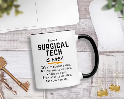 Surgical Tech Gifts For Technologist Being A | Ceramic Coffee Mug | 11 OZ
