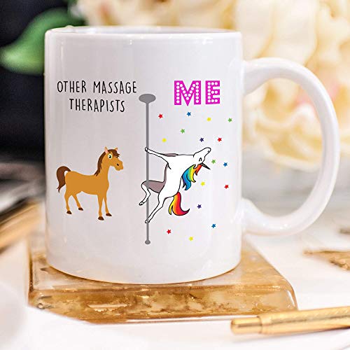 Massage Therapist Unicorn Masseuse Gifts For | Ceramic Coffee Mug | 11 OZ