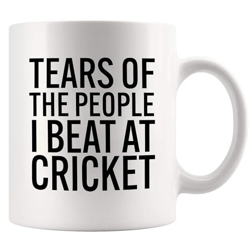 Tears Of The People I Beat At Cricket Funny | Ceramic Coffee Mug | 11 OZ