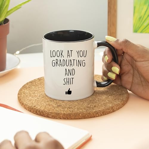 Graduation for Him and Her PhD Masters College | Ceramic Coffee Mug | 11 OZ