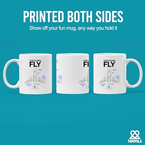 How Planes Fly Pilot Gifts Aviation Aerospace | Ceramic Coffee Mug | 11 OZ
