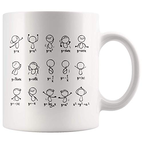 Funny Math Algebra Dance Humorous Figures | Ceramic Coffee Mug | 11 OZ