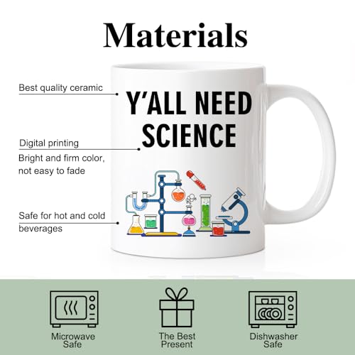 RZHV Y All Need Science Funny Scientist | Ceramic Coffee Mug | 11 OZ