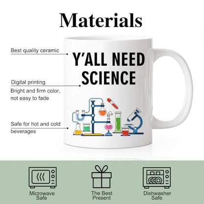 RZHV Y All Need Science Funny Scientist | Ceramic Coffee Mug | 11 OZ