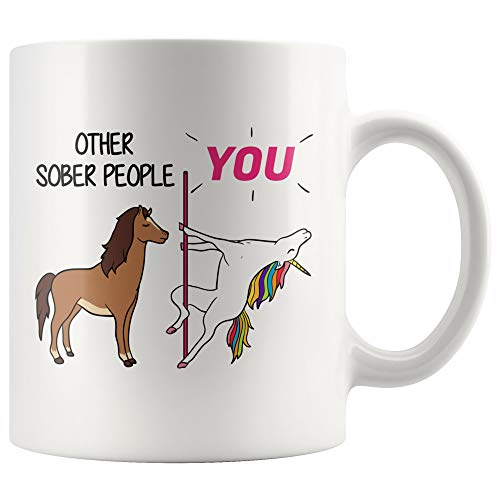Sobriety Gift Funny Sober Alcoholics Anonymous | Ceramic Coffee Mug | 11 OZ
