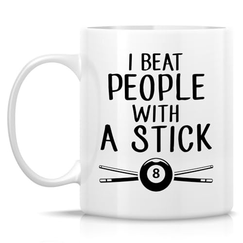 Funny Pool Player or Humorous Gift for | Ceramic Coffee Mug | 11 OZ