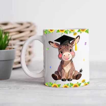 Customized Graduation Donkey Personalized | Customised Coffee Mug | 11 OZ