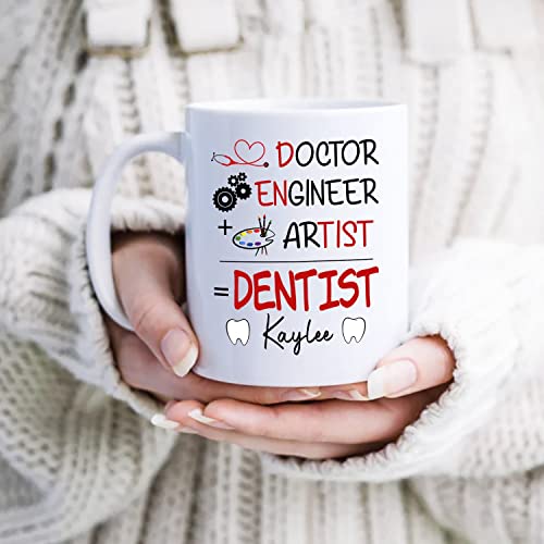 Personalized Customized Dentist Name Gift | Customised Coffee Mug | 11 OZ