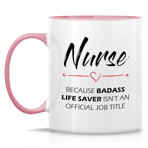 Funny Nurse cause Badass Life Saver Graduate | Ceramic Coffee Mug | 11 OZ