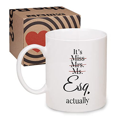 Shqiueos Lawyer Gifts for Women Pass the Bar | Ceramic Coffee Mug | 11 OZ