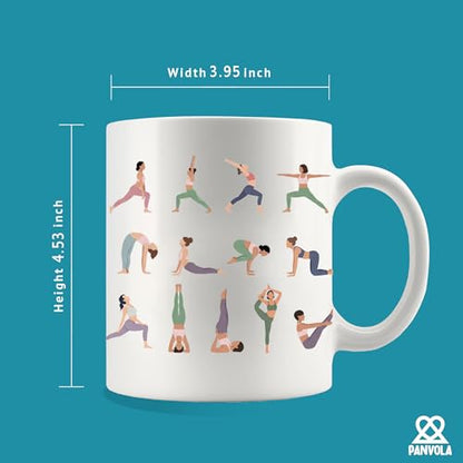 Yoga Pose Enthusiasts and Instructors Fitness | Ceramic Coffee Mug | 11 OZ