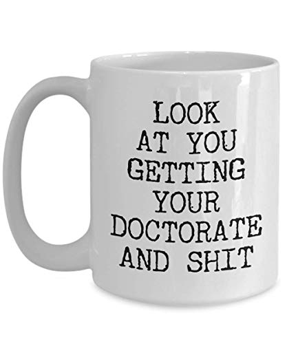 HollyWood Twine PHD Graduation for Doctor MD | Ceramic Coffee Mug | 11 OZ