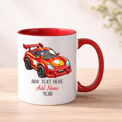 Racing Car for Men Women Speed Lovers | Customised Coffee Mug | 11 OZ
