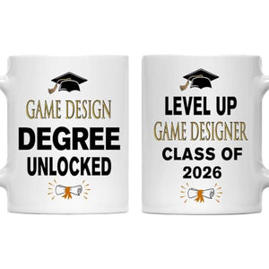 Class of 2026 Graduation Level Up Game | Ceramic Coffee Mug | 11 OZ