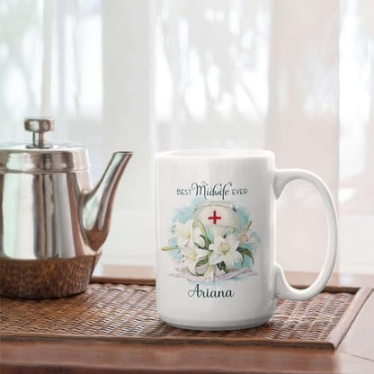 Awesome Midwife Nurse Porcelain | Customised Coffee Mug | 11 OZ