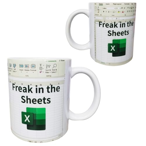 Funny Spreadsheet Design with Freak in the | Ceramic Coffee Mug | 11 OZ