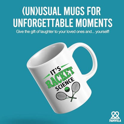 It s Racket Science Tennis Gifts Player Coach | Ceramic Coffee Mug | 11 OZ