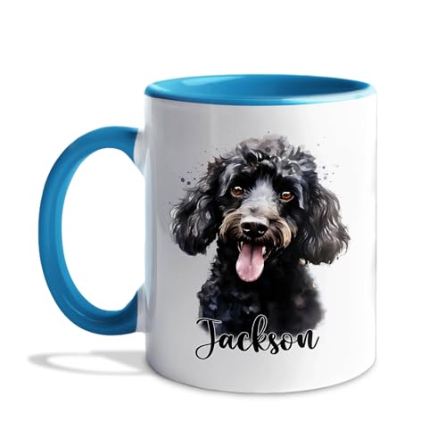 Personalized Poodle Accent Poodles Dog | Customised Coffee Mug | 11 OZ