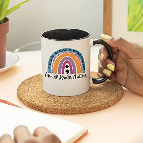 Mental Health Awareness for Women Illness | Ceramic Coffee Mug | 11 OZ
