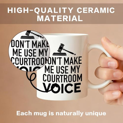 Don t Make Me Use My Courtroom Voice Funny | Ceramic Coffee Mug | 11 OZ