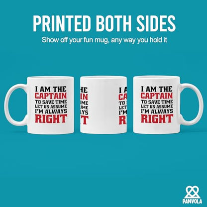 I Am The Captain To Save Time Let Us Assume m | Ceramic Coffee Mug | 11 OZ