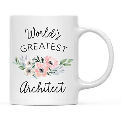 Gift for Women World s Greatest Architect | Ceramic Coffee Mug | 11 OZ
