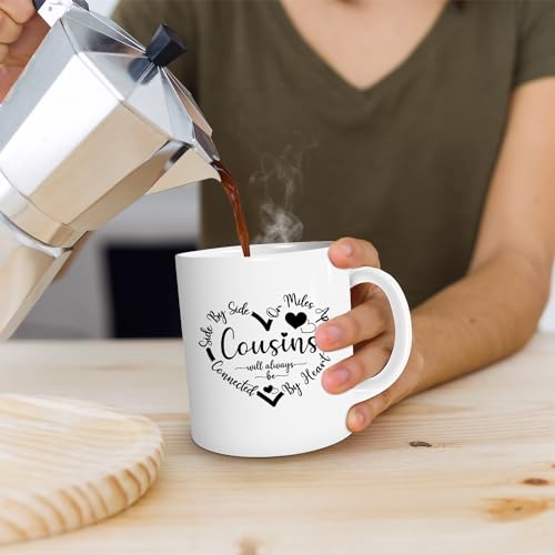Cousins Gifts For Side By Or Miles Apart Will | Ceramic Coffee Mug | 11 OZ