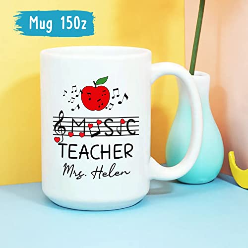 Music Teacher Personalized New Gifts | Customised Coffee Mug | 11 OZ