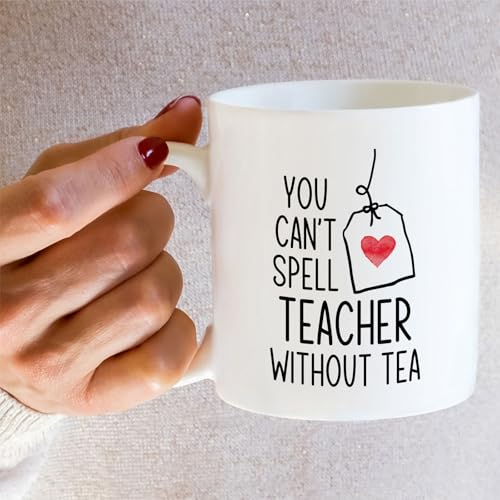 Funny Teacher Can t Spell Without or Holiday | Ceramic Coffee Mug | 11 OZ