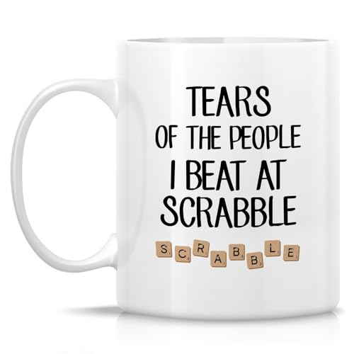 Funny Sarcastic Scrabble Tears of the People I | Ceramic Coffee Mug | 11 OZ