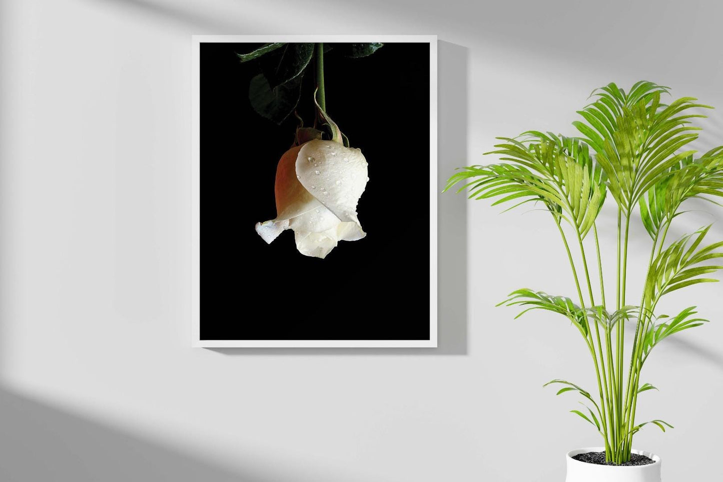 Rose Flower Bedroom Minimalist Plants Wall Art Home Room Decor Print Poster