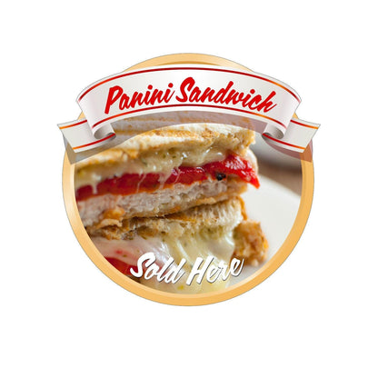 Paninis Catering Window Cafe Shop Van Restaurant Sticker Sign Pos Decal