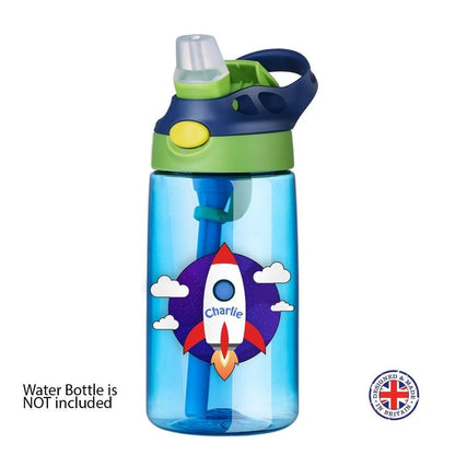 Personalised Kids Water Bottle Stickers Boys Lunch Box School Name Labels