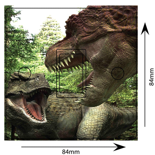 T-Rex Dinosaur Light Switch Sticker: Child-Safe Vinyl Decor