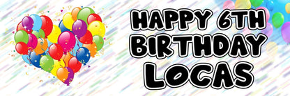 2 Personalised Happy Birthday Custom Name & Age Party Celebration Decoration Banners