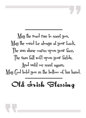 May The Road Rise To Meet You Motivational Positive Quote Art Poster Print Wall