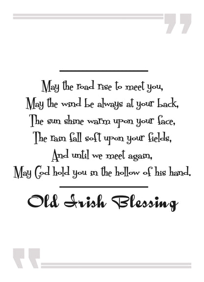 May The Road Rise To Meet You Motivational Positive Quote Art Poster Print Wall