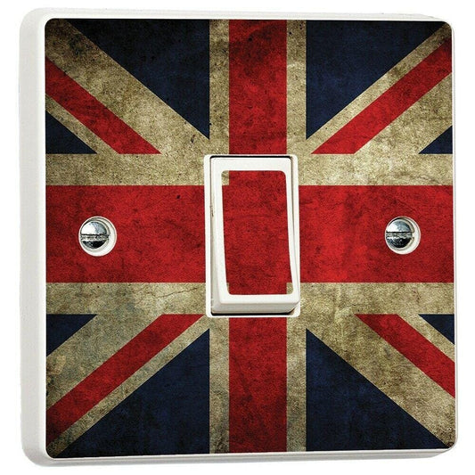 Union Jack British Flag Light Switch Sticker Cover Vinyl Skin Wall Decal Decor