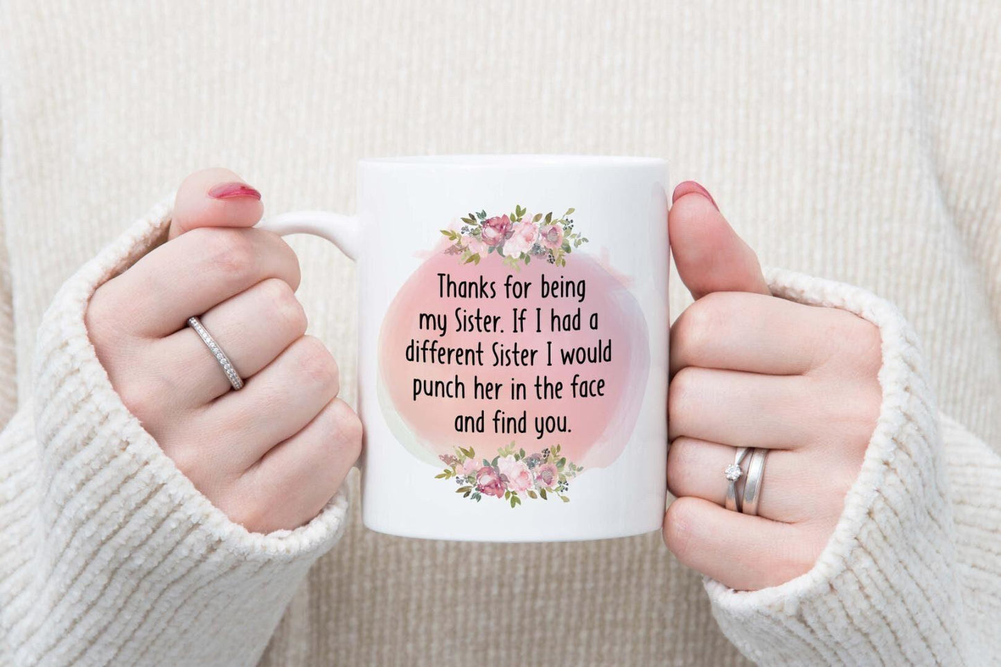 Funny Sister Mug and Coaster Gift Set