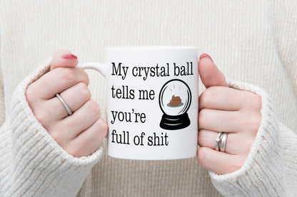 Crystal Ball Mug & Coaster Set Mystic Funny Sarcastic Spiritual Birthday Gift