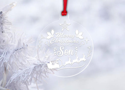 Personalised Christmas First Christmas Bauble Son Daughter Any Name  Hanging Tree Decor Keepsake Gift