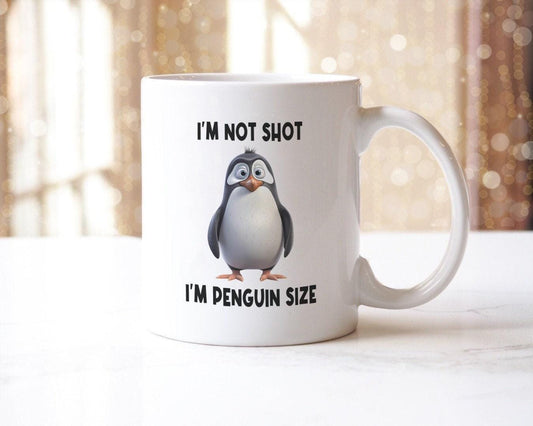 Penguin Size Funny Mug & Coaster Set