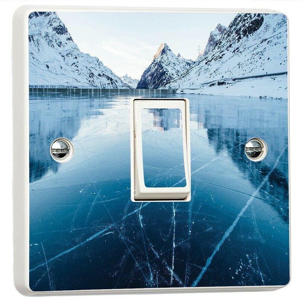 Adventure Blue Calm Waters Light Switch Sticker Cover Vinyl Skin Wall Decal