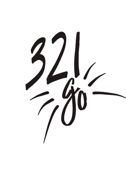 321 Go Inspirational Positive Thoughts Quote Picture Poster Print Wall