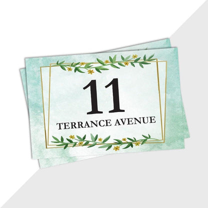 Wheelie Bin Numbers Custom Street Name House Address Sticker