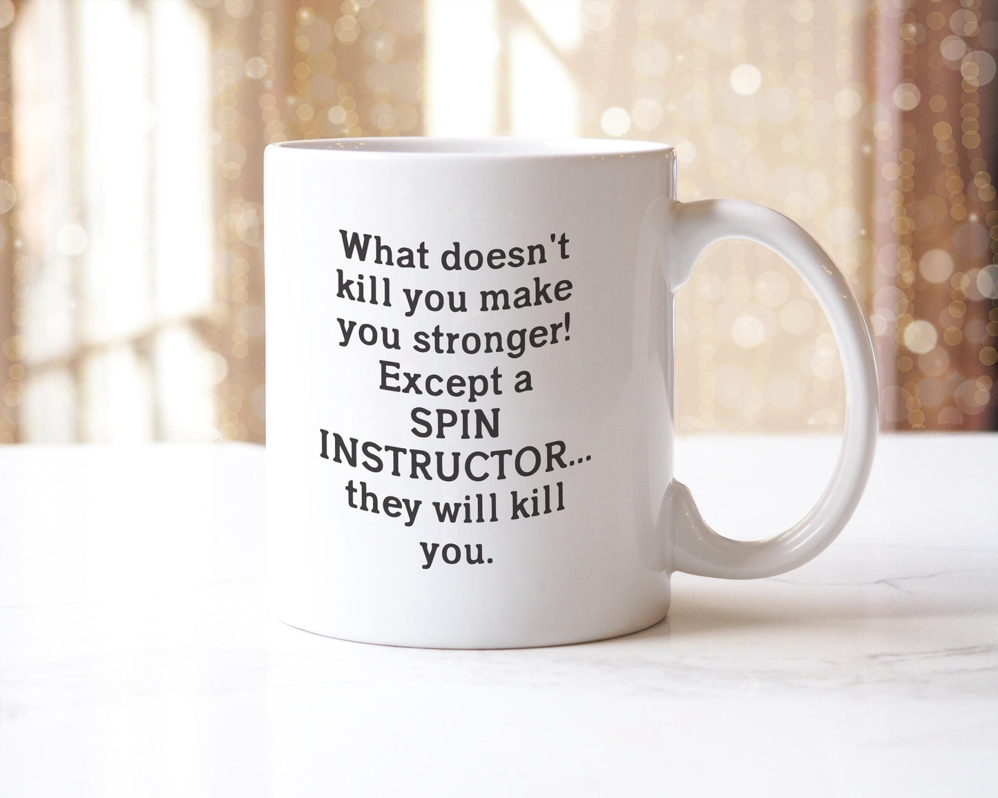 Spin Instructor Mug – Funny Sarcastic Coffee Cup Gift