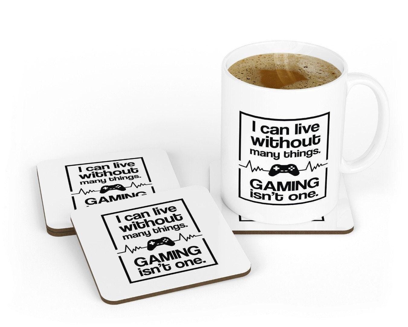Gaming Nerd Coffee Mug & Coaster Set - Funny Video Game Gift
